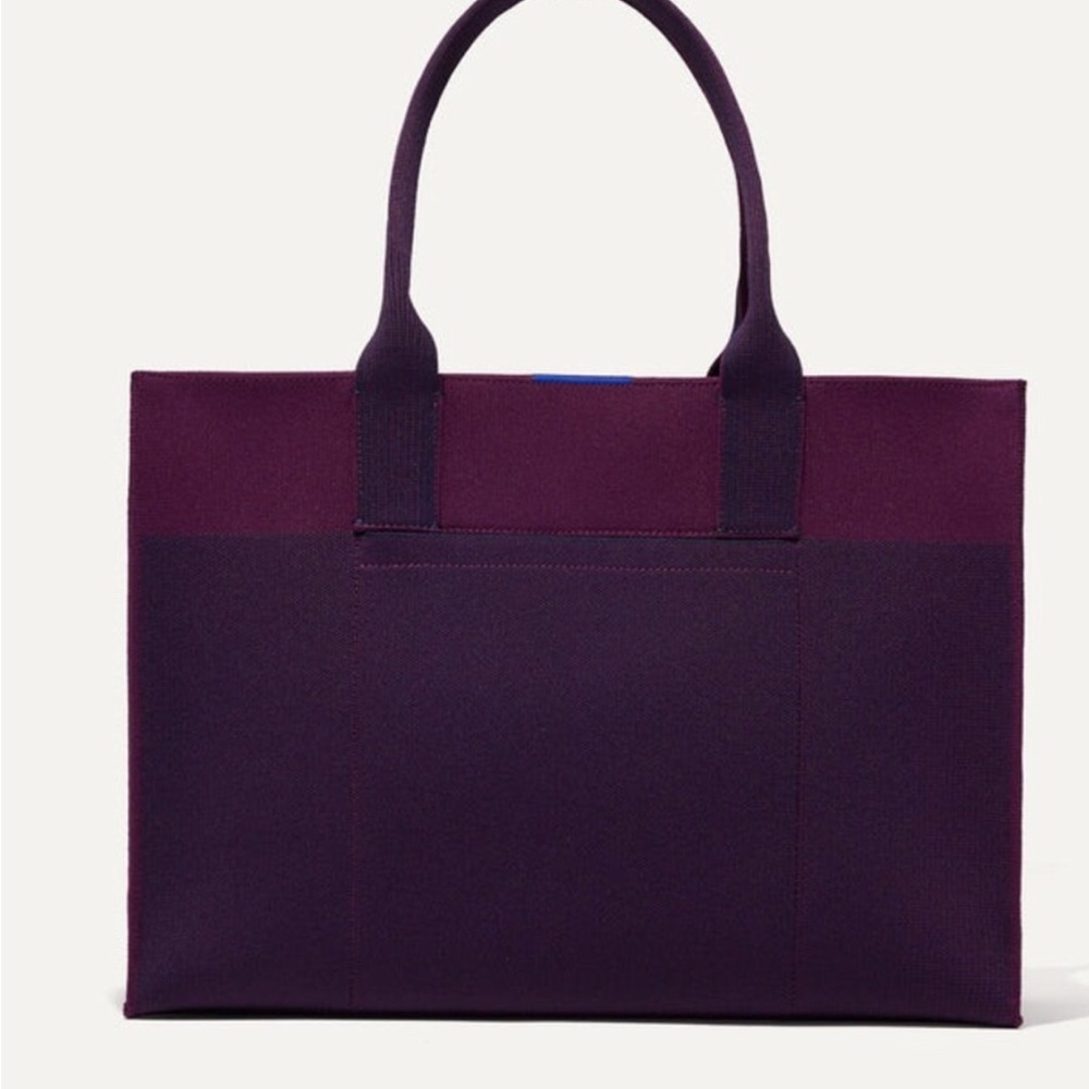 Rothy’s The Classic Tote Dark Aubergine Laptop Work Travel Shoulder Bag - Picture 14 of 16